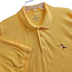 Red Ape Mens Size 5X Cotton Polo Shirt Short Sleeve Yellow